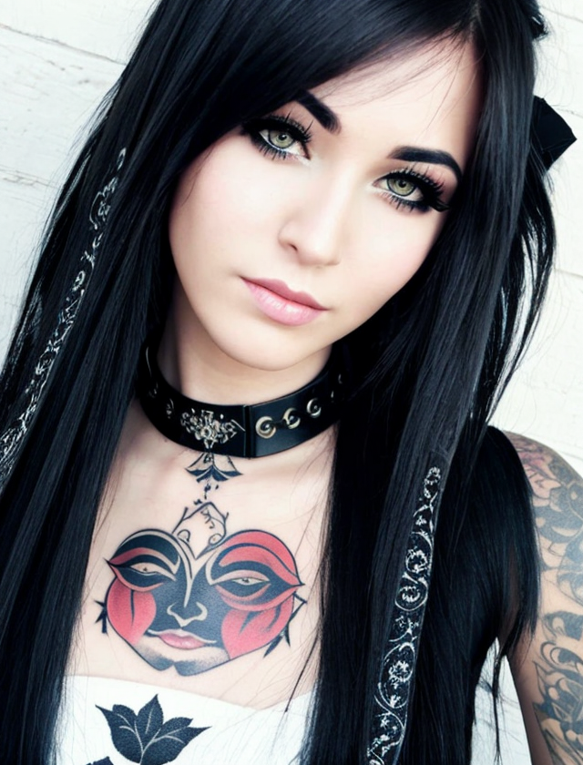 06453-3943740646-5126-facial portrait, a woman, tattoo, lustful, emo style.png